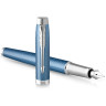 Ручка перьевая PARKER IM PREMIUM BLUE GREY CT F 2143651